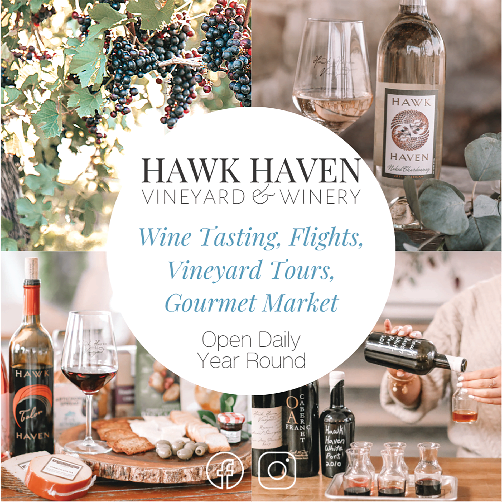 Hawk Haven Vineyard & Winery Print Ad