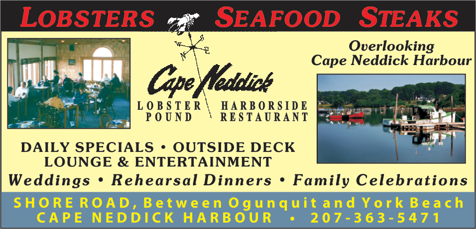 Cape Neddick Lobster Pound & Harborside Restaurant Print Ad