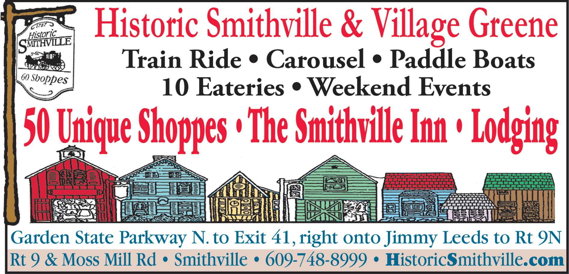 Village Greene Shoppes & Historic Smithville Print Ad