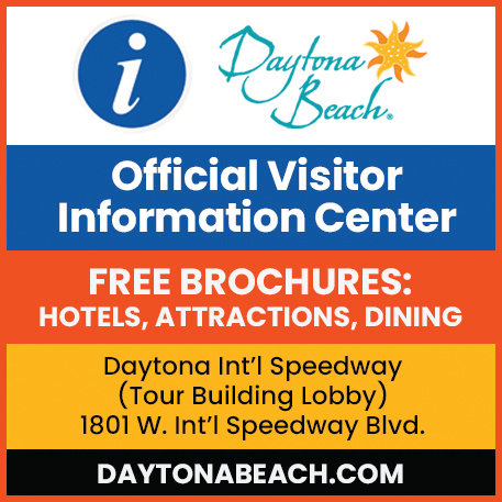 Official Visitor's Information Center at Daytona International Speedway Print Ad