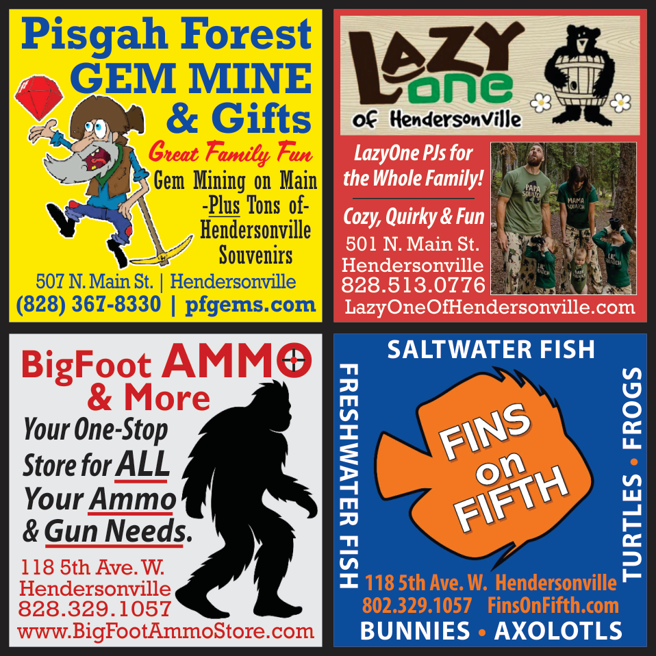 Pisgah Forest Gem Mine & Gifts Print Ad