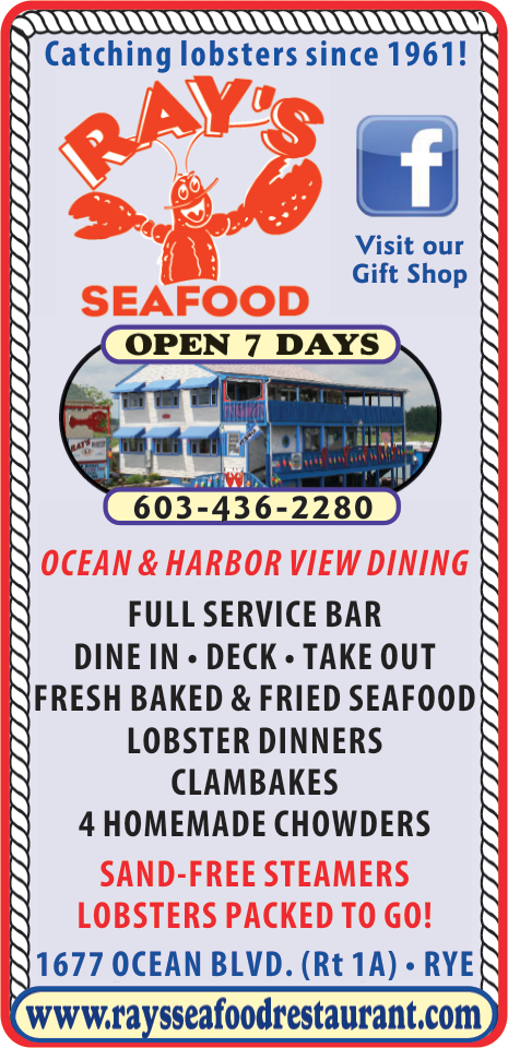 Ray's Seafood Restaurant Print Ad