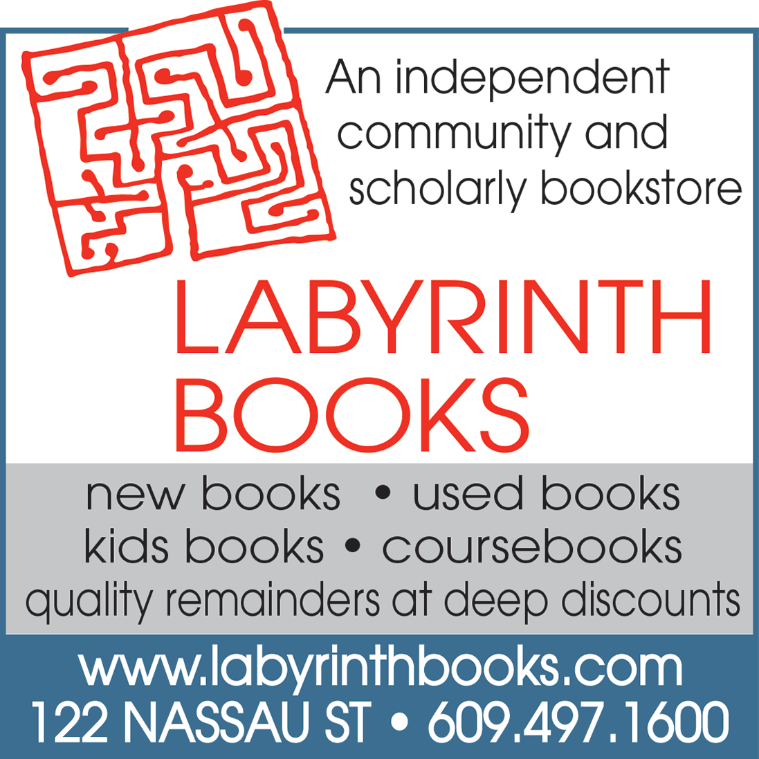 Labryinth Books Print Ad