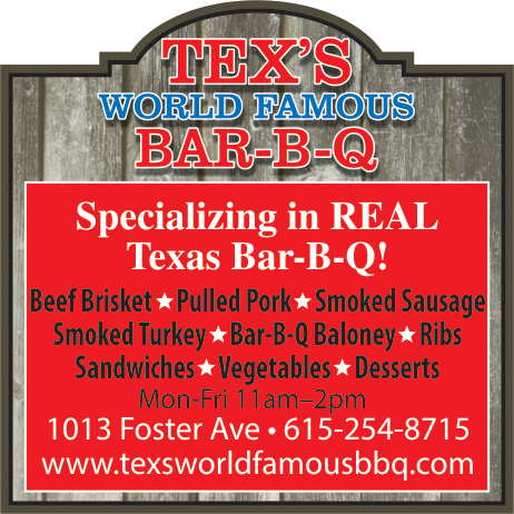 Tex's World Famous Bar-B-Q Print Ad