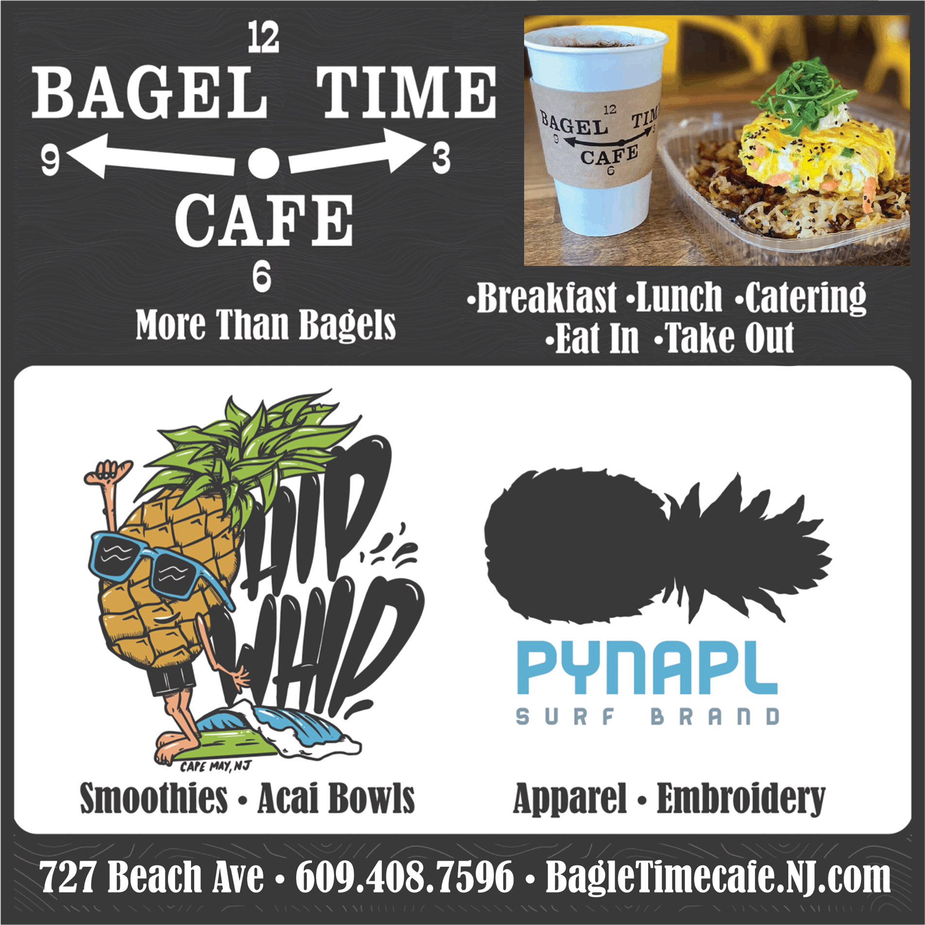 Bagel Time Cafe Print Ad