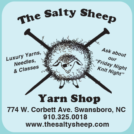 The Salty Sheep Yarn Shop Print Ad
