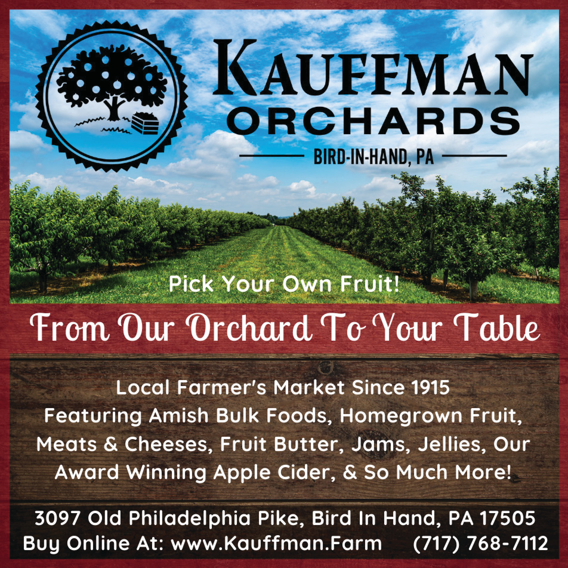 Kauffman Orchards Print Ad