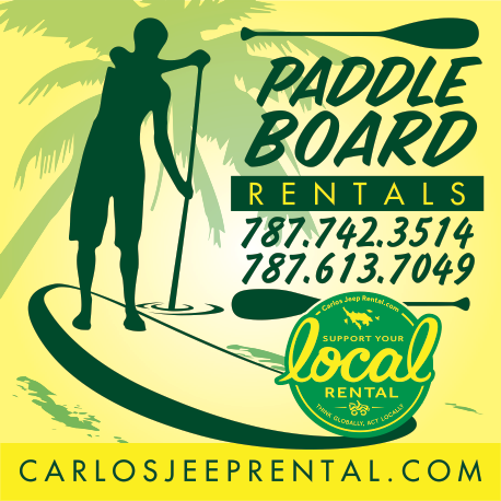 Carlos Jeep Rental - Paddle Board Rentals Print Ad
