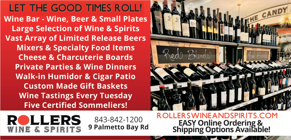 Roller's Wine & Spirits Print Ad