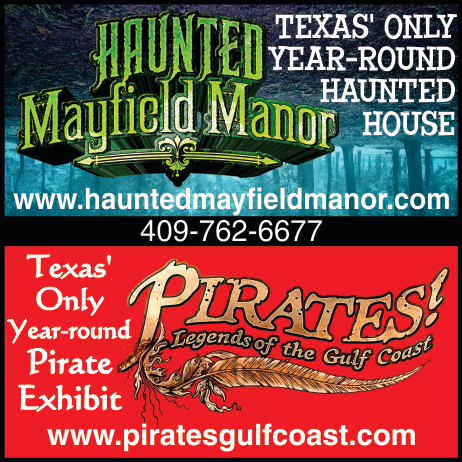 Pirates! Legends of the Gulf Coast/Haunted Mayfield Manor Print Ad