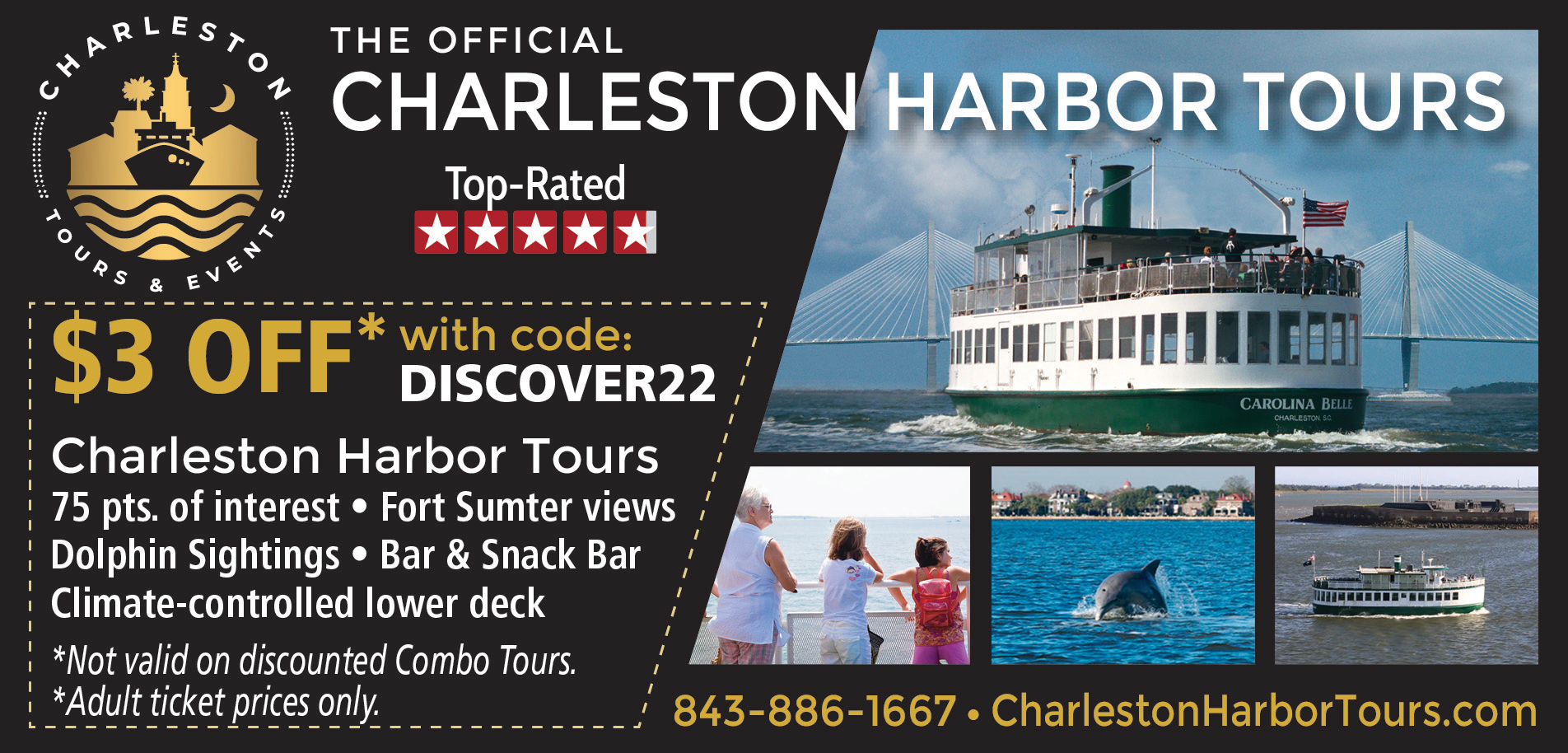Charleston Harbor Tours Print Ad