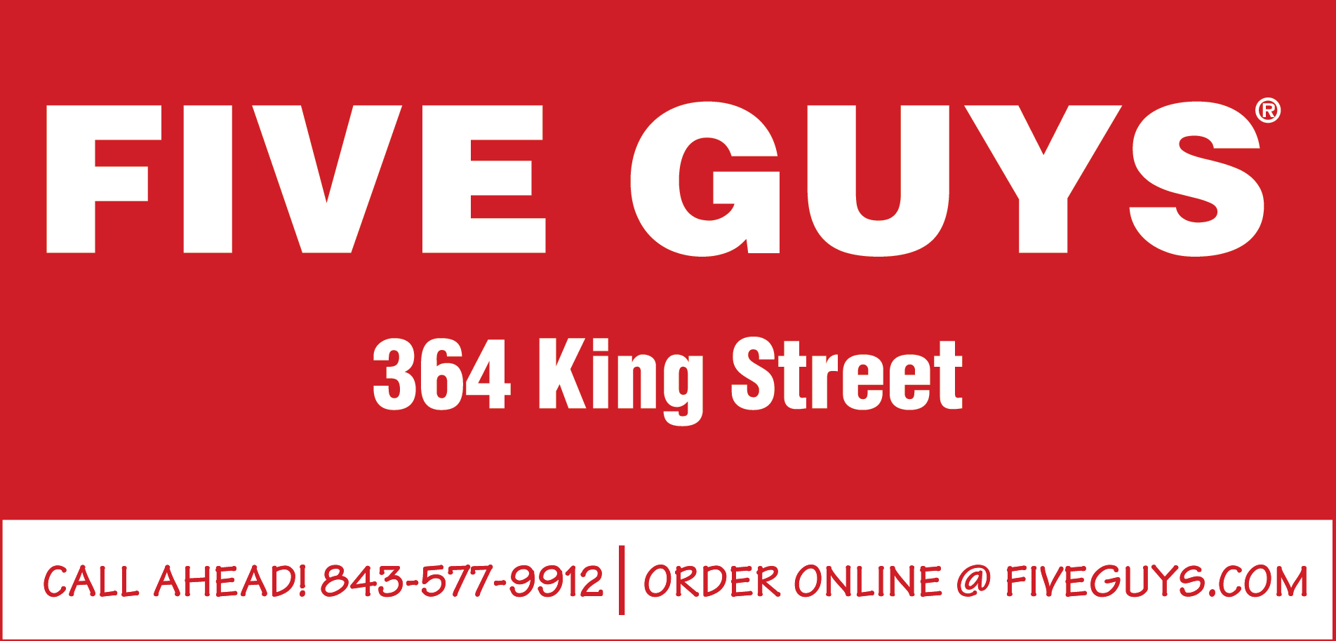 Five Guys Print Ad