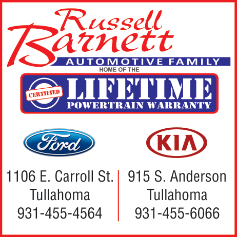 Russell Barnett KIA Print Ad