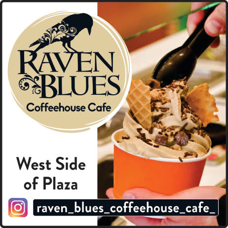 Raven Blues Coffeehouse Cafe Print Ad