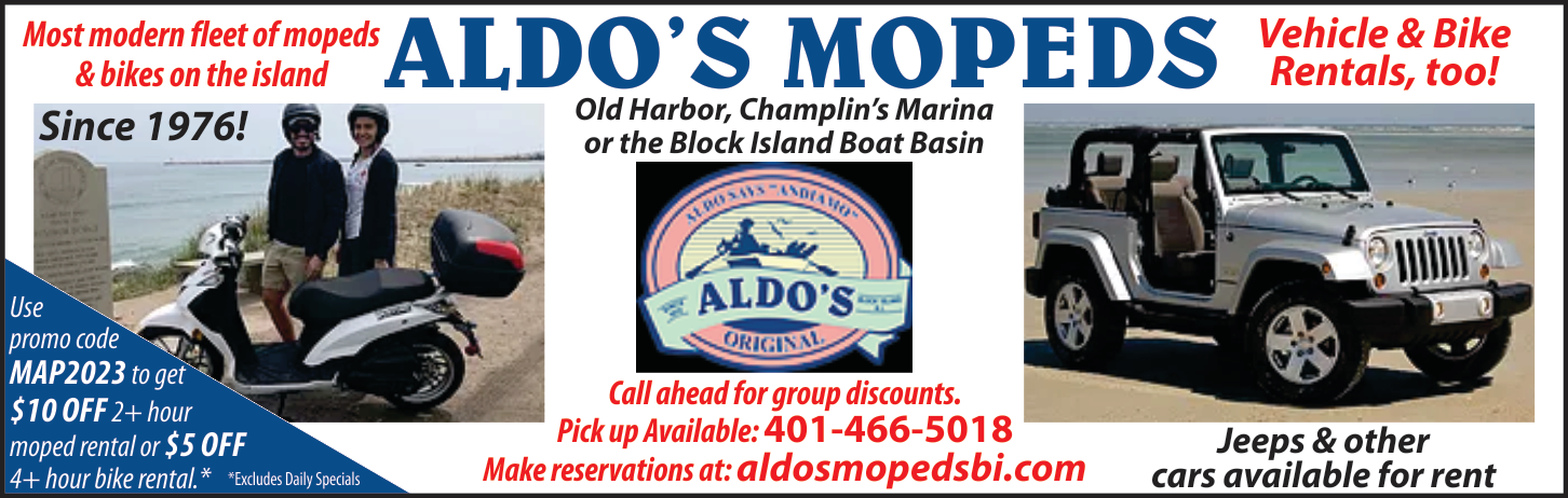 Aldo's Moped Rentals Print Ad