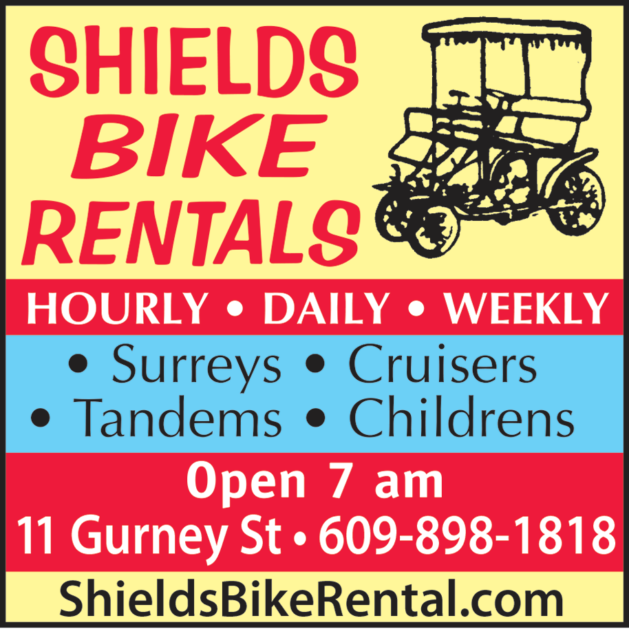 Shields Bike Rentals Print Ad