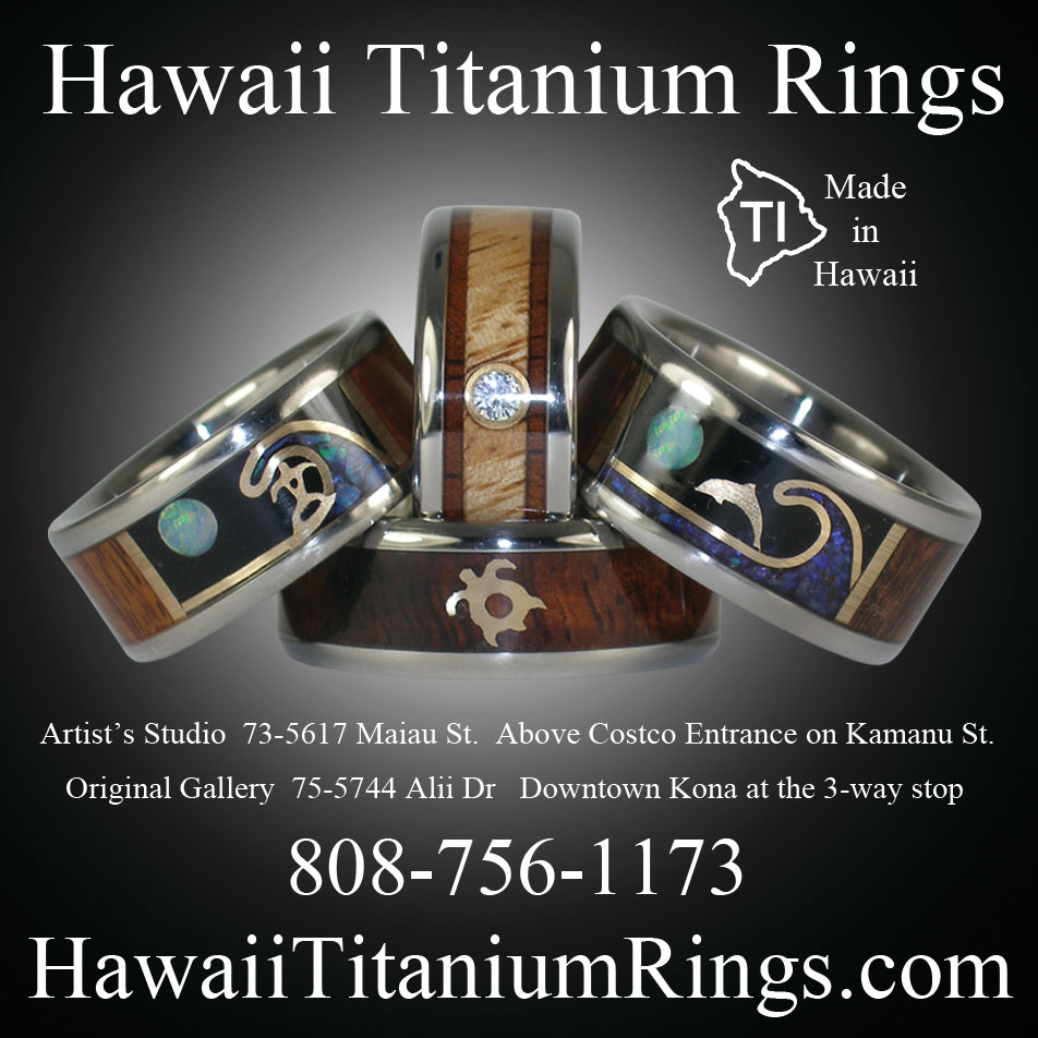 Hawaii Titanium Rings Print Ad