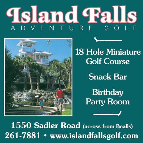 Island Falls Adventure Golf Print Ad