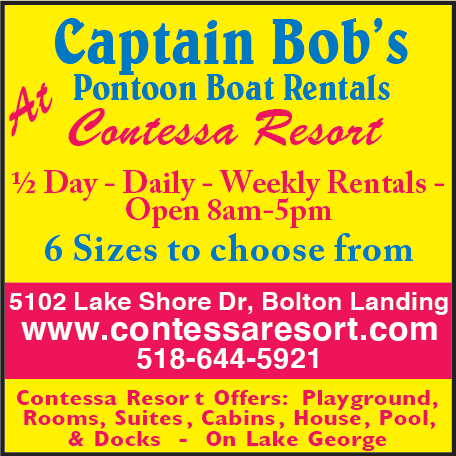 Captain Bob's Pontoon Boat Rentals Print Ad