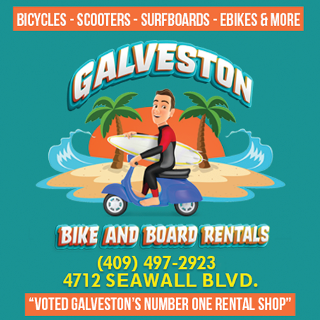 Galveston Bike & Board Rentals Print Ad