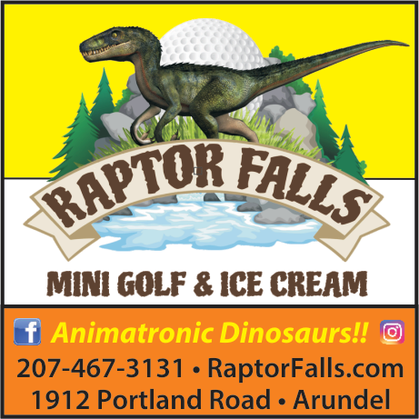 Raptor Falls Mini Golf Print Ad