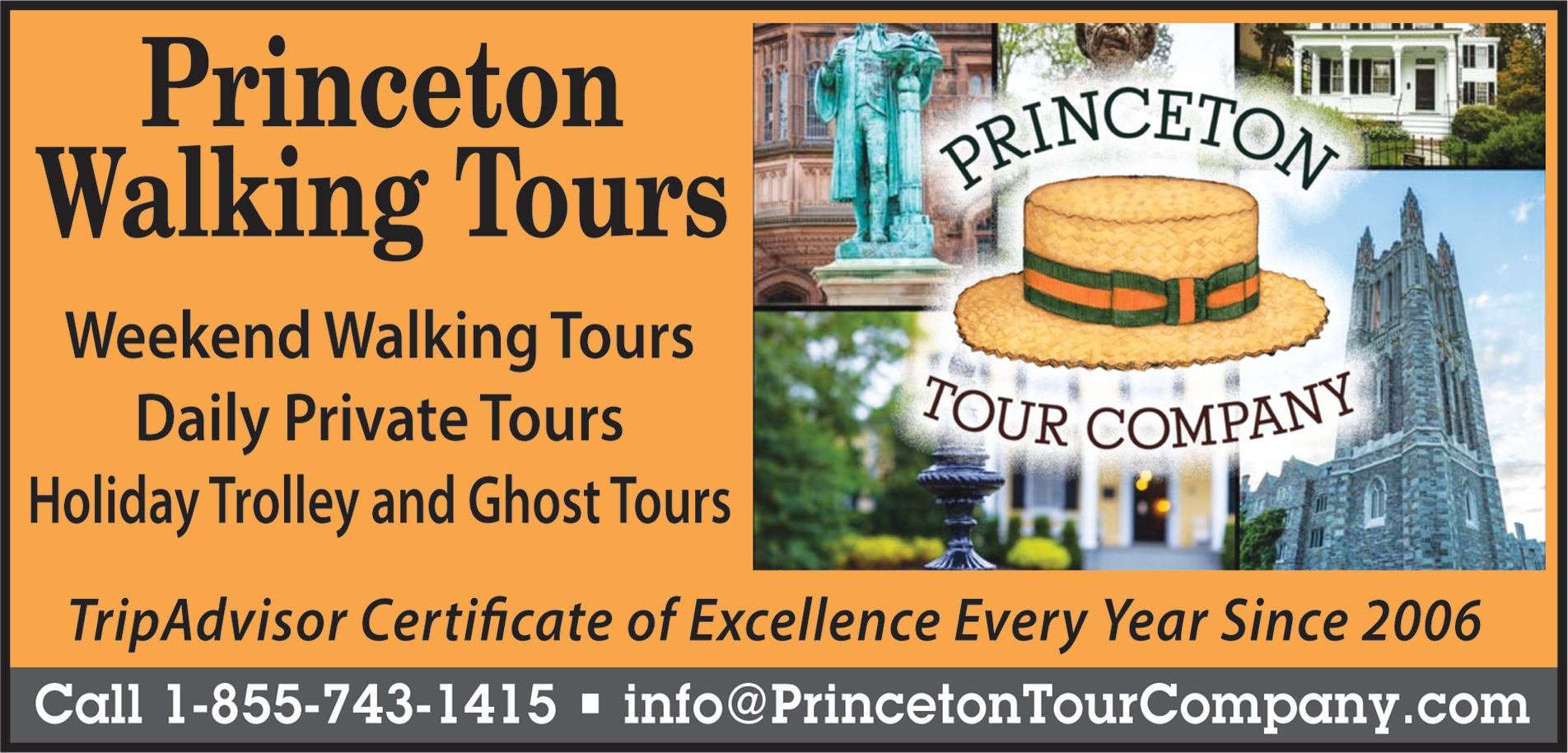 Princeton Tour Company Print Ad