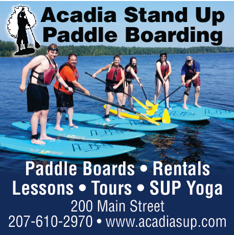 Acadia Stand Up Paddle Boarding Print Ad