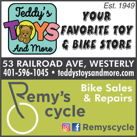Remy's Cycle and Teddy'sToys Print Ad