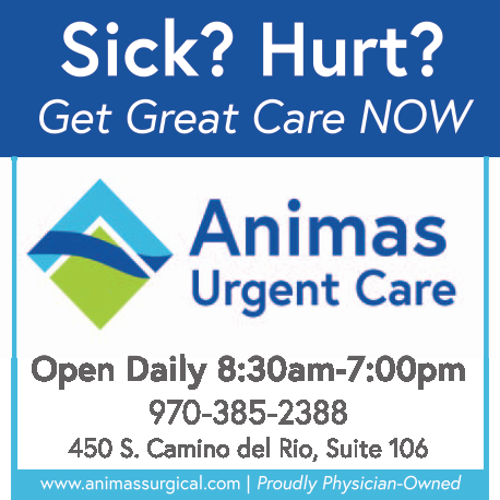 Animas Urgent Care Print Ad