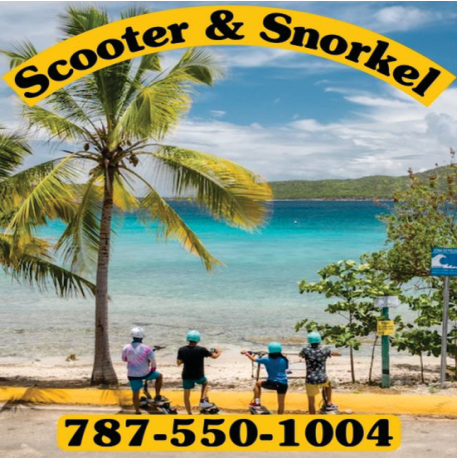 Culebra Beach Scooter & Snorkel Print Ad