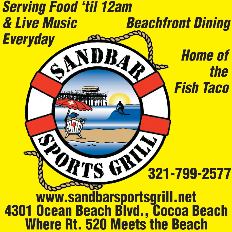 Sandbar Sports Grill Print Ad