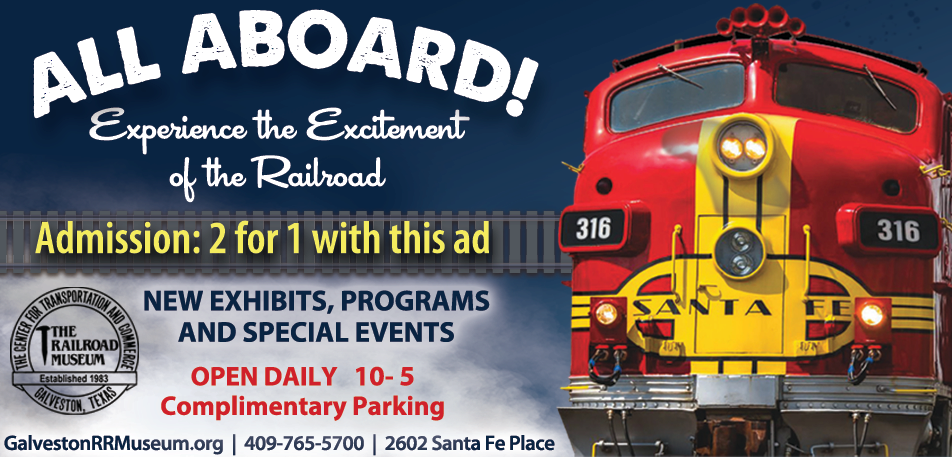 Galveston Railroad Museum Print Ad