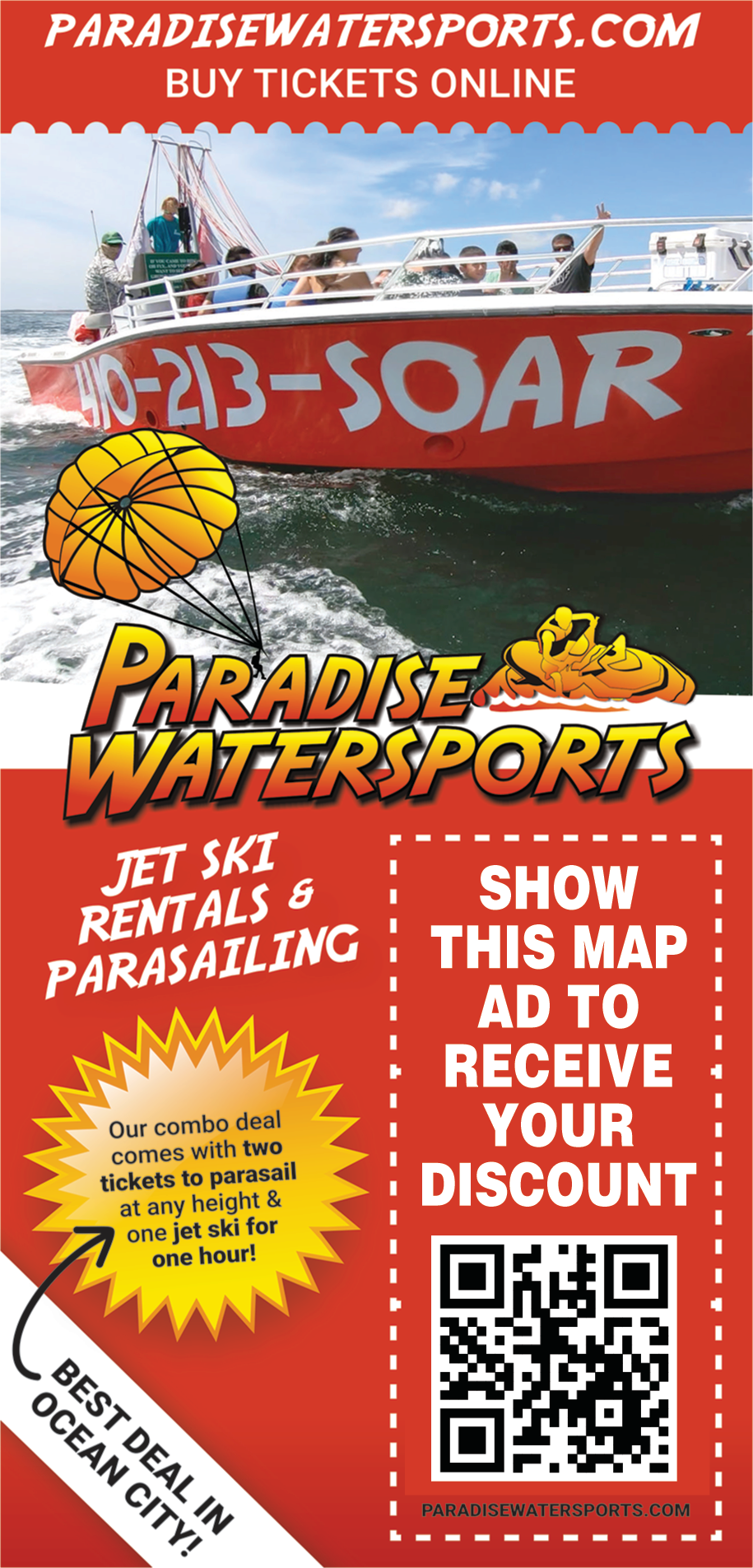 PARADISE WATERSPORTS Print Ad