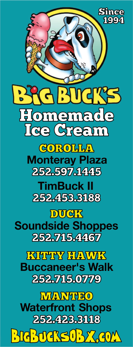 Big Buck's Homemade Ice Cream Print Ad