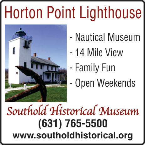 Southold Historical Society = Horton Point Lighthouse Print Ad