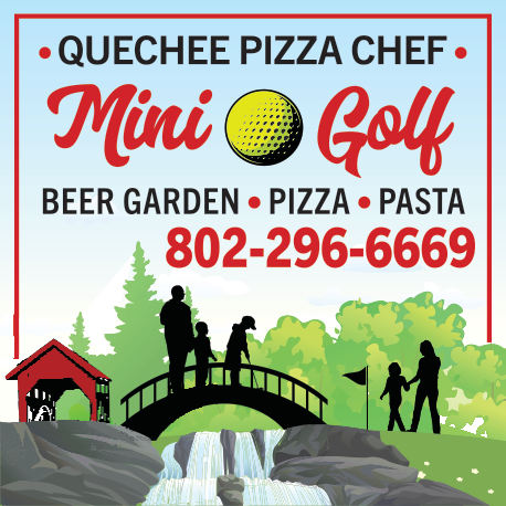Quechee Pizza Chef Mini Golf Print Ad