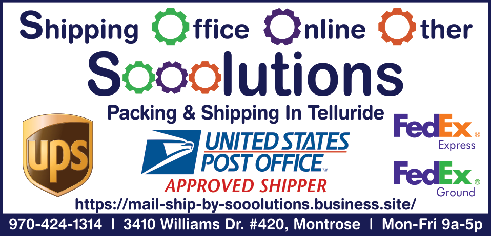 SOOOLUTIONS MAIL AND SHIP  Print Ad
