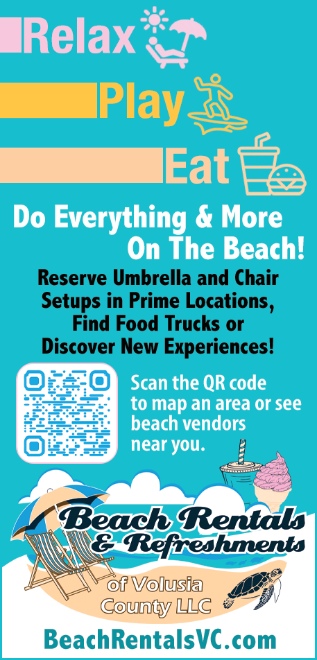 Beach Rentals & Refreshments of Volusia County Print Ad
