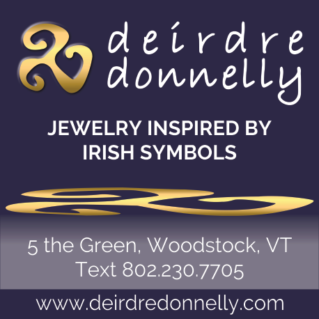 Deirdre Donnelly~jewelry inspired by Irish symbols Print Ad