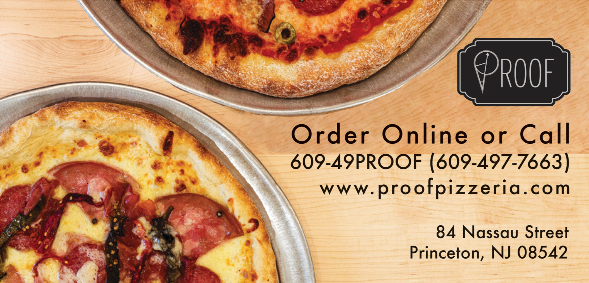 Proof Pizza Print Ad