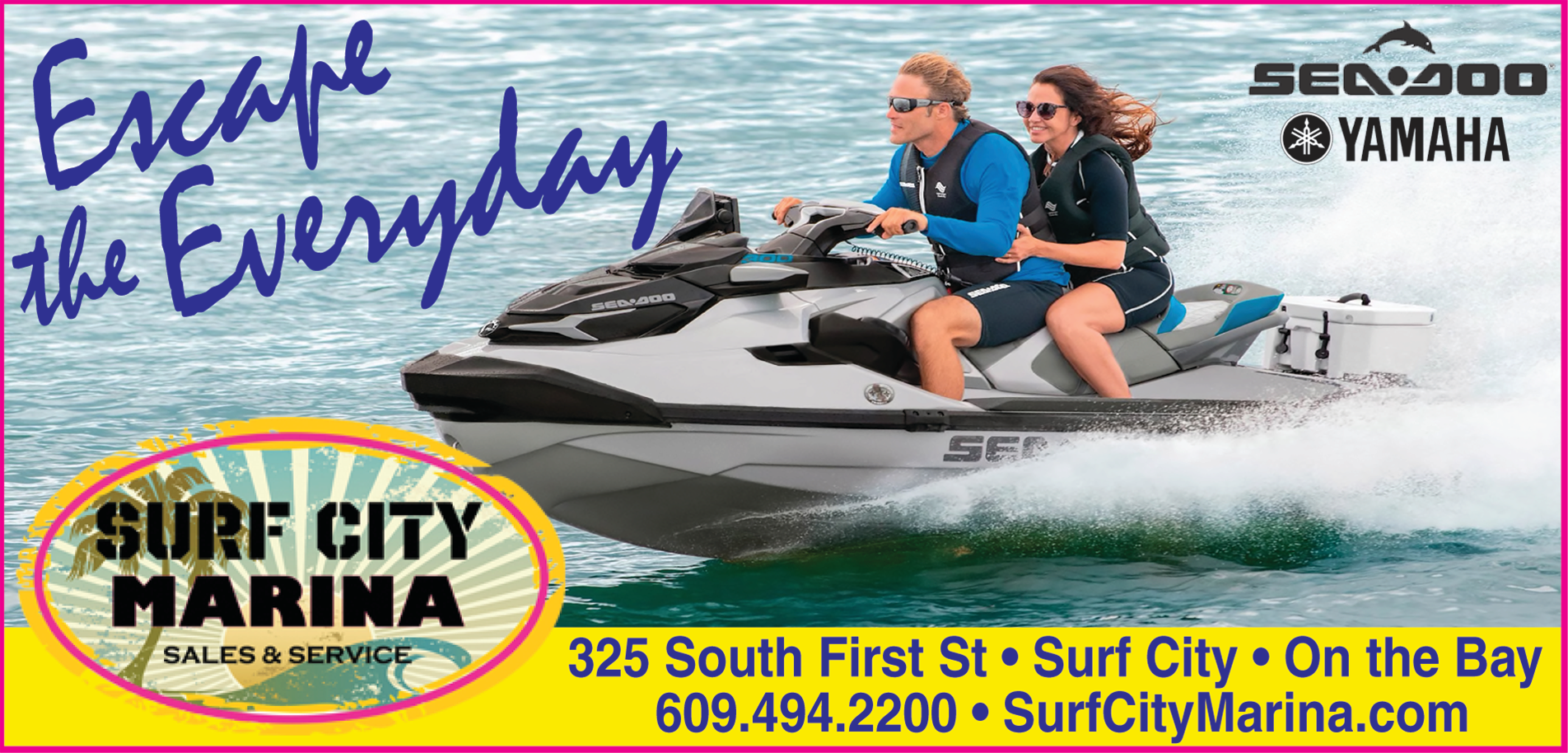 Surf City Marina Print Ad
