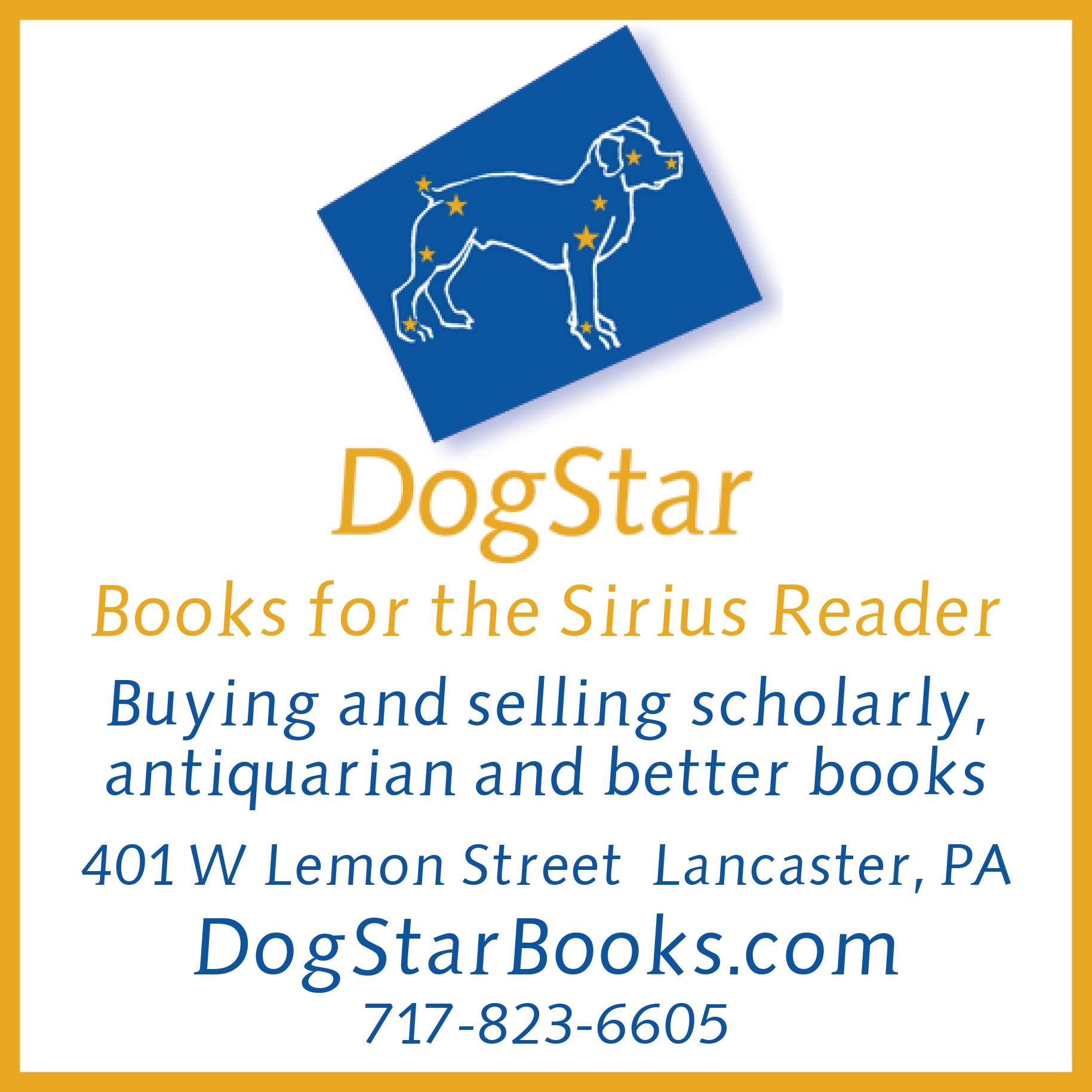 Dog Star Books Print Ad