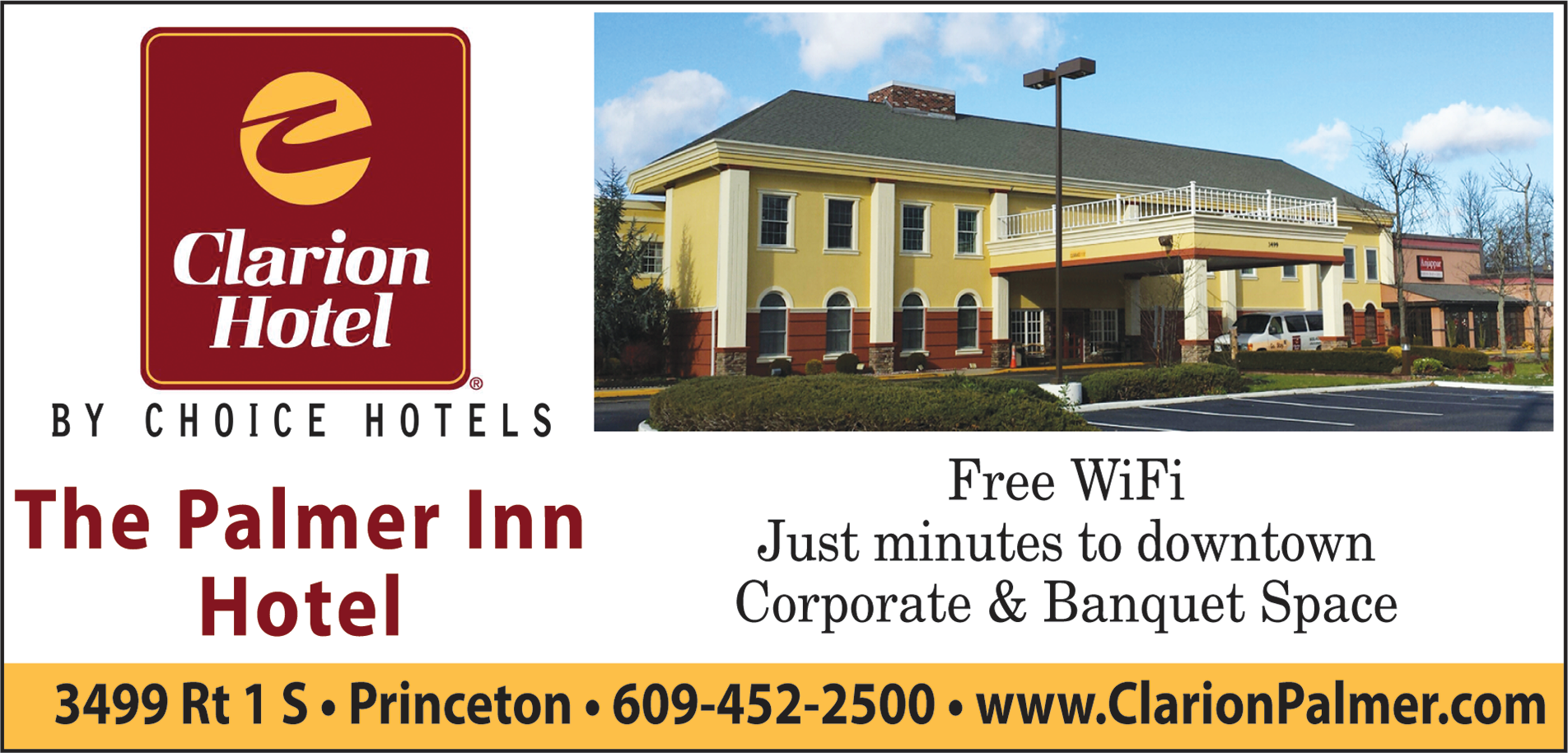 Clarion Hotel - The Palmer Inn Print Ad