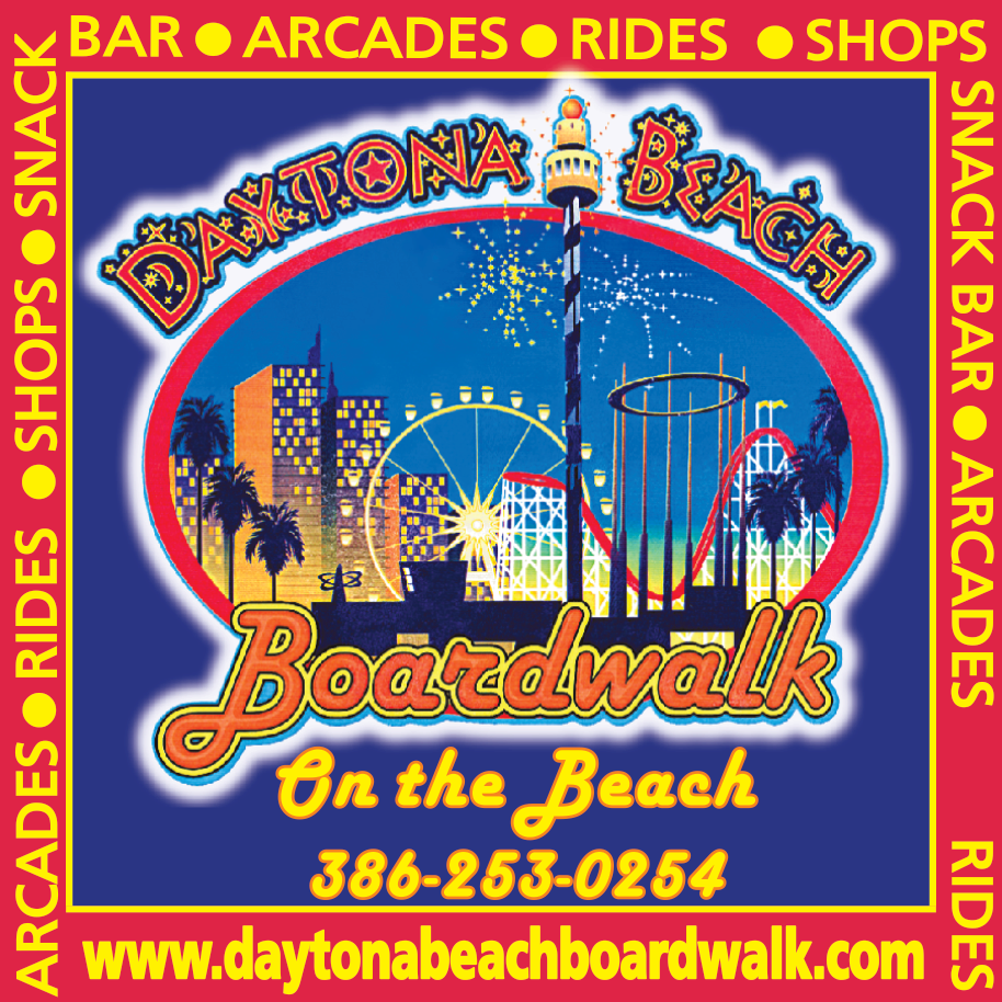 Daytona Beach Boardwalk Print Ad