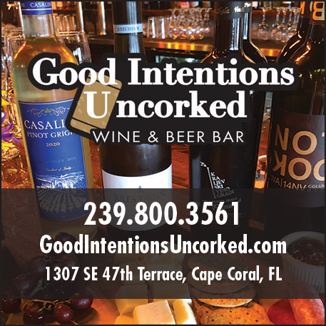 Good Intentions Uncorked Wine & Beer Bar Print Ad