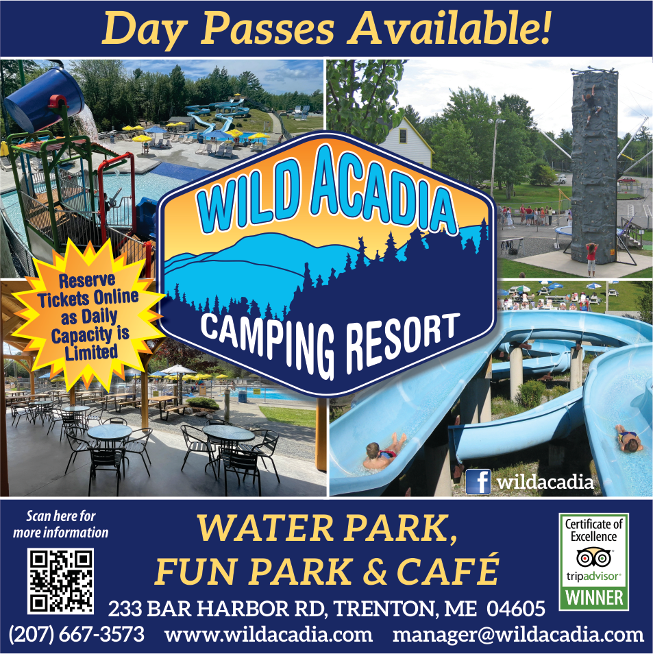 Wild Acadia Fun Park & Water Slides Print Ad