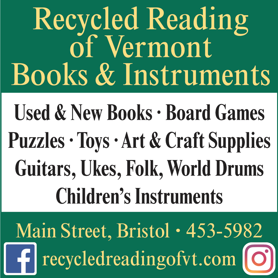 Recycled Reading Vermont Print Ad