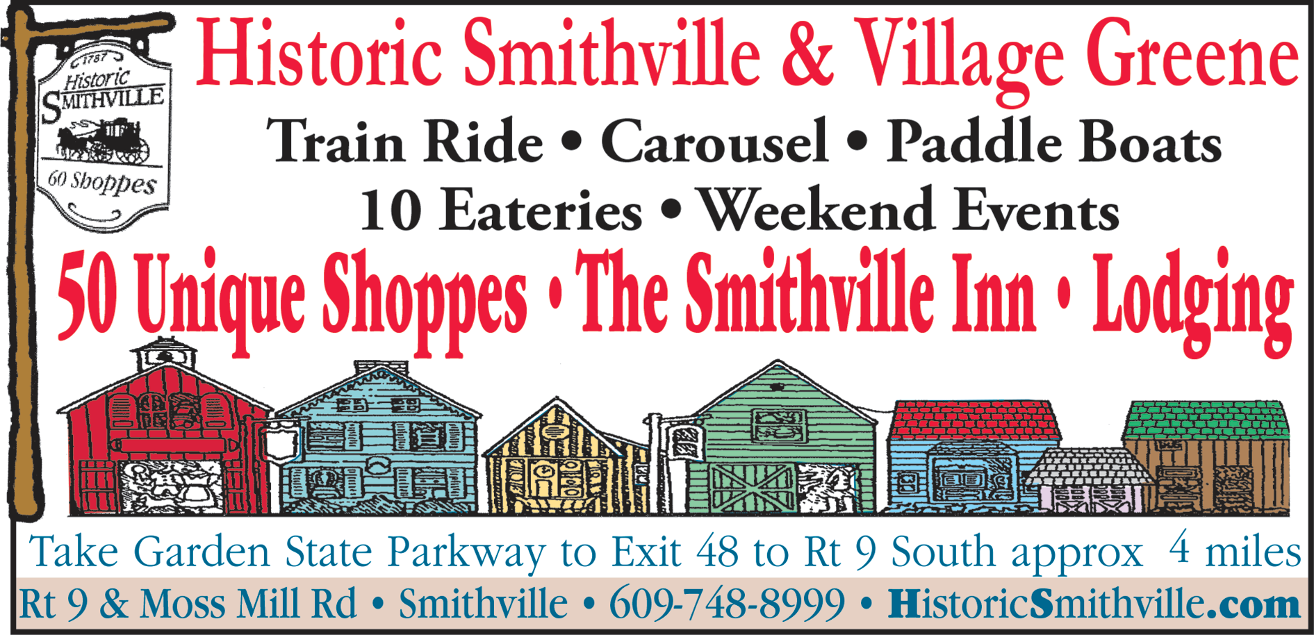 Historic Smithville & Village Greene Shoppes Print Ad