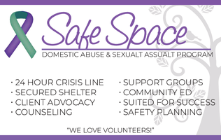 Safe Space Domestic Violence & Sexual Assault Shelter & Advocacy Services mini hero image