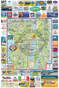 Cocoa Beach/Cape Canaveral Printed Map Preview Image